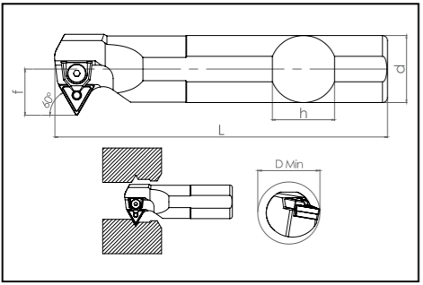 Державка S40U-MT-NR-16 Турция