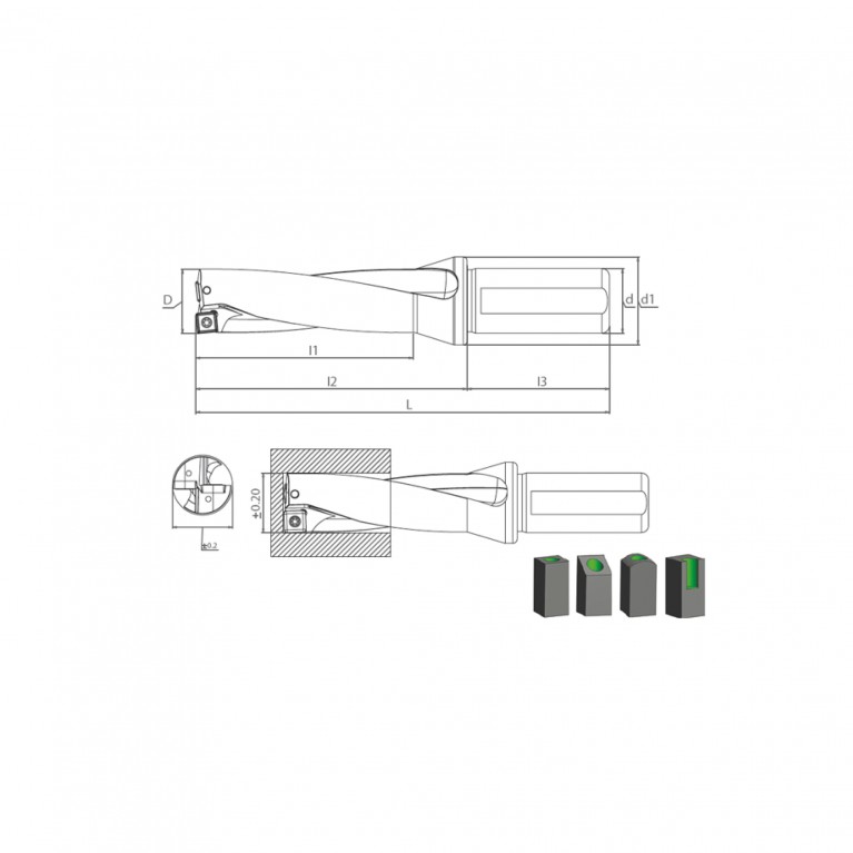 Сверло SDUM 28XD4 SPGT 090408 Турция