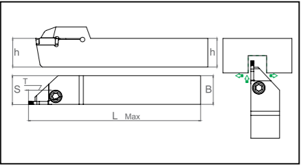 Державка 2525 BDKTL-KG6C t max:25 Турция