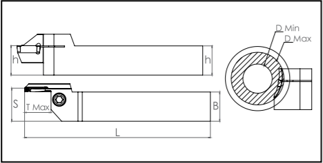 Державка 2525 BDKT A K3C (Ø200x350) t max:17 Турция