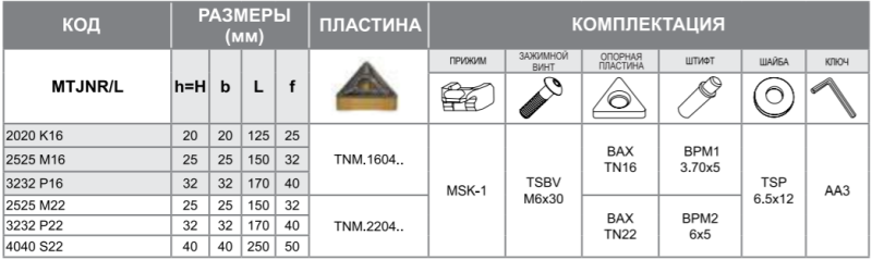 Державка MTJNL2020K16 Турция