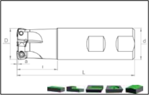 Фреза HST SDKX09 D32 C32 L200 Z03 Турция