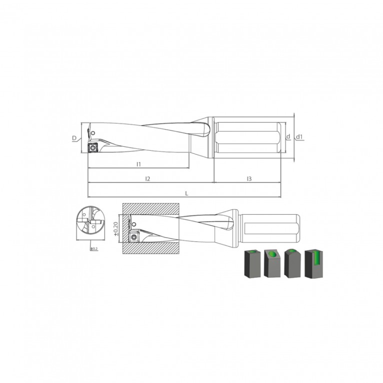 Сверло SDUM 28XD3 SOMT 09T308 Турция