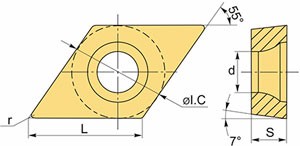 Пластина DCGT070202-AL K10