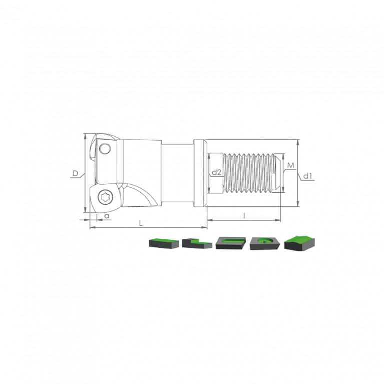 Корпус фрезы MHT ZD09 D35 M16 L43 Z03-H Турция