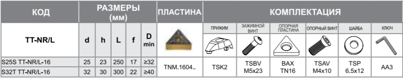 Державка S32T-TT-NR-16 Турция