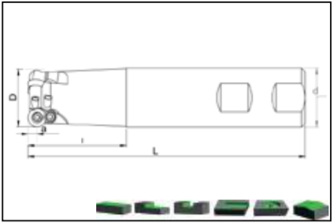 Фреза ST RD10 D20 W20 L120 Z02 Турция
