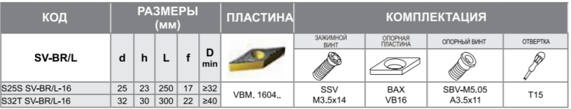 Державка S25S-SV-BL-16 Турция
