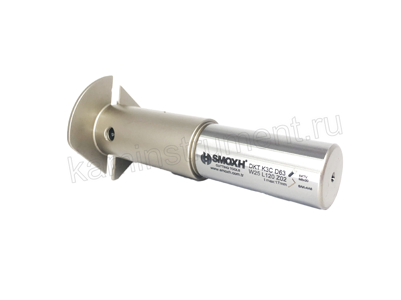 Корпус фрезы DKT K3C D63 W25 L120 Z2 T17 Турция
