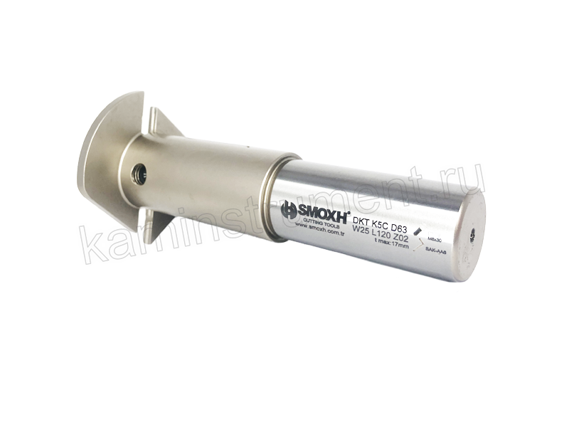 Корпус фрезы DKT K5C D63 W25 L120 Z2 T17 Турция