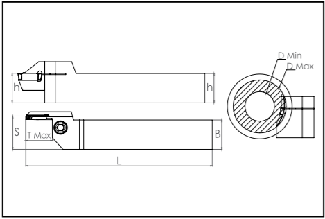 Державка 2525 BDKT A I4C (Ø24X36) t max:22 Турция