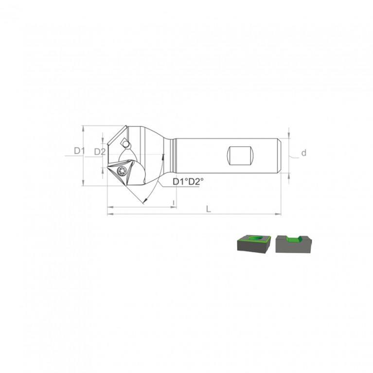 Корпус фрезы HF25 TC16 D17-30 W16 L100 Z01 Турция