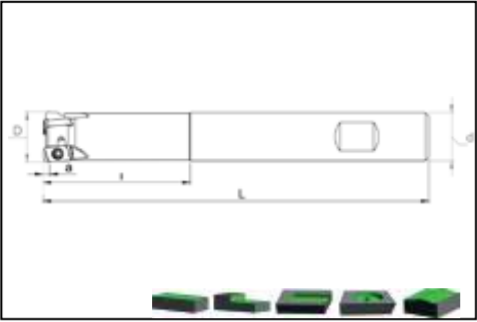 Фреза HST LG03 D22 W20 L150 Z03-H Турция