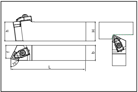 Державка TCBNR2525M12 Турция