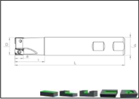 Фреза ST90 AN11 D25 W25 L150 Z02-H Турция